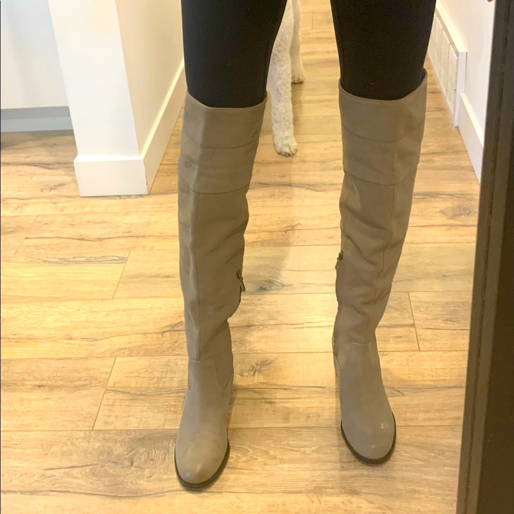 Sam Edelman Taupe Over the Knee Boots